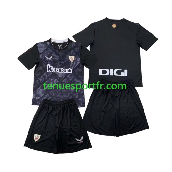 Kit Enfant Maillot Domicile Athletic Bilbao Gardien 2024-2025 à Manches Courtes