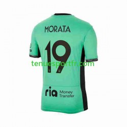 Homme Maillot Troisième Atlético Madrid 2 Alvaro Morata 19 2023-2024 à Manches Courtes