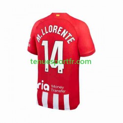 Homme Maillot Domicile Atlético Madrid 2 Marcos Llorente 14 2023-2024 à Manches Courtes