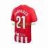 Homme Maillot Domicile Atlético Madrid 2 Yannick Carrasco 21 2023-2024 à Manches Courtes