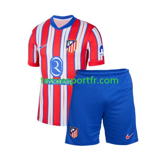 Kit Enfant Maillot Domicile Atlético Madrid 2024-2025 à Manches Courtes