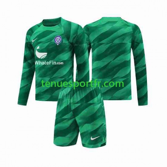 Kit Enfant Maillot Extérieur Atlético Madrid Gardien 2023-2024 à Manches Longues