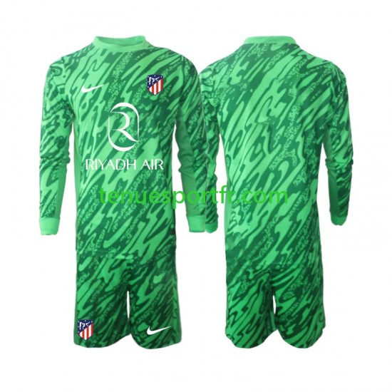 Kit Enfant Maillot Extérieur Atlético Madrid Gardien 2024-2025 à Manches Longues