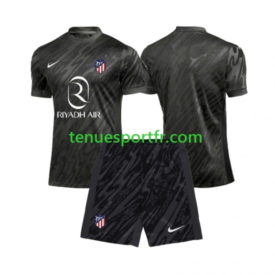 Kit Enfant Maillot Domicile Atlético Madrid Gardien 2024-2025 à Manches Courtes