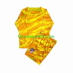 Kit Enfant Maillot Atlético Madrid Gardien 2023-2024 Orange à Manches Longues