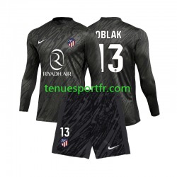 Kit Enfant Maillot Domicile Atlético Madrid Gardien Jan Oblak 13 2024-2025 à Manches Longues