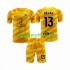 Kit Enfant Maillot Atlético Madrid Gardien Jan Oblak 13 2023-2024 Orange à Manches Courtes