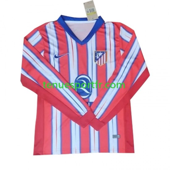 Homme Maillot Domicile Atlético Madrid 2024-2025 à Manches Longues