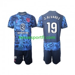 Kit Enfant Maillot Troisième Atlético Madrid J.Alvarez 19 2024-2025 à Manches Courtes
