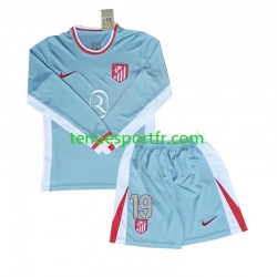 Kit Enfant Maillot Extérieur Atlético Madrid Julian Alvarez 19 2024-2025 à Manches Longues