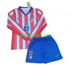 Kit Enfant Maillot Domicile Atlético Madrid Julian Alvarez 19 2024-2025 à Manches Longues
