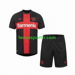 Kit Enfant Maillot Domicile Bayer 04 Leverkusen 2023-2024 à Manches Courtes