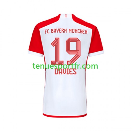 Homme Maillot Domicile Bayern Munich Alphonso Davies 19 2023-2024 à Manches Courtes