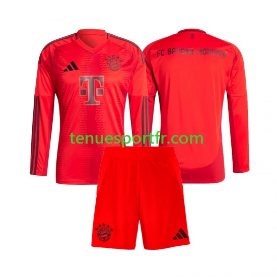 Kit Enfant Maillot Domicile Bayern Munich 2024-2025 à Manches Longues