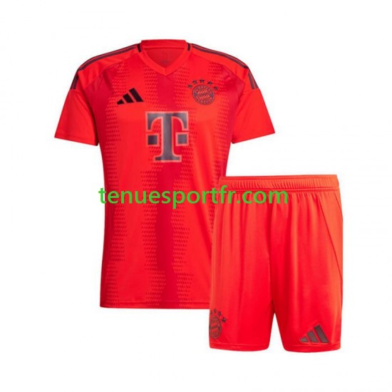 Kit Enfant Maillot Domicile Bayern Munich 2024-2025 Rouge à Manches Courtes