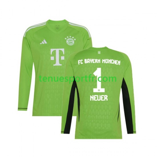 Homme Maillot Extérieur Bayern Munich Gardien Manuel Neuer 1 2023-2024 à Manches Longues