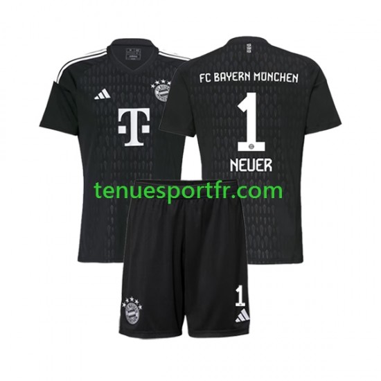 Kit Enfant Maillot Domicile Bayern Munich Gardien Manuel Neuer 1 2023-2024 à Manches Courtes