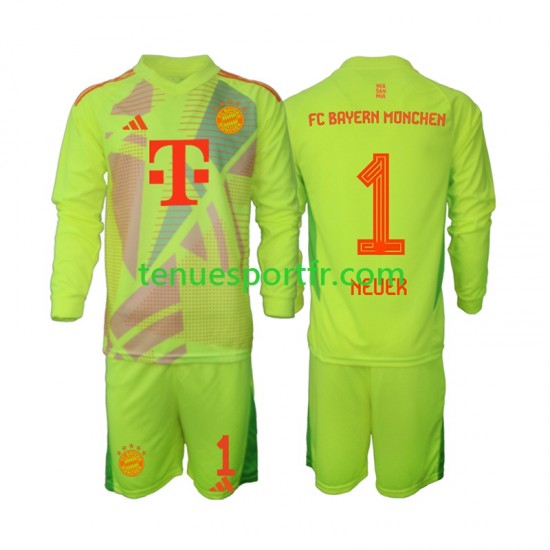Kit Enfant Maillot Domicile Bayern Munich Gardien Manuel Neuer 1 2024-2025 à Manches Longues