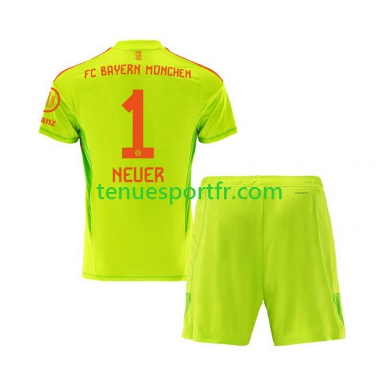 Kit Enfant Maillot Domicile Bayern Munich Gardien Manuel Neuer 1 2024-2025 à Manches Courtes