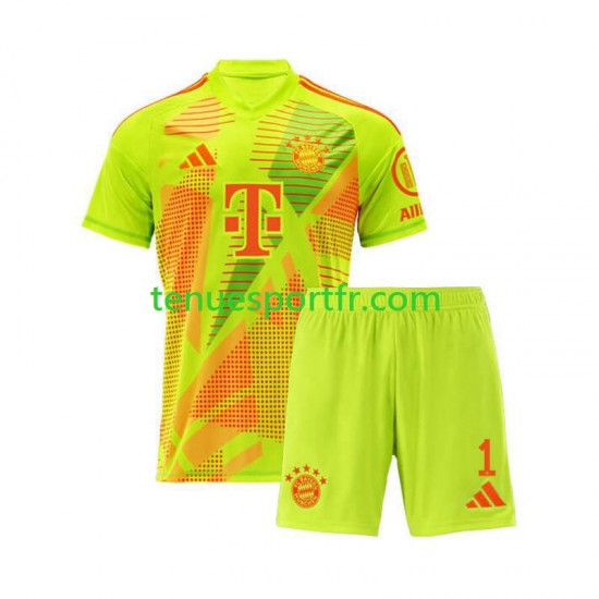 Kit Enfant Maillot Domicile Bayern Munich Gardien Manuel Neuer 1 2024-2025 à Manches Courtes