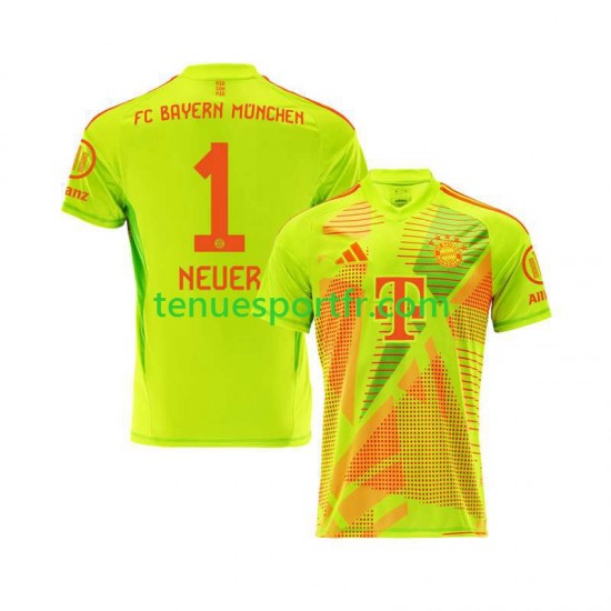 Homme Maillot Domicile Bayern Munich Gardien Manuel Neuer 1 2024-2025 à Manches Courtes