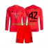 Kit Enfant Maillot Domicile Bayern Munich Jamal Musiala 42 2024-2025 à Manches Longues