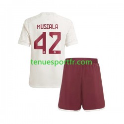 Kit Enfant Maillot Troisième Bayern Munich Jamal Musiala 42 2023-2024 à Manches Courtes
