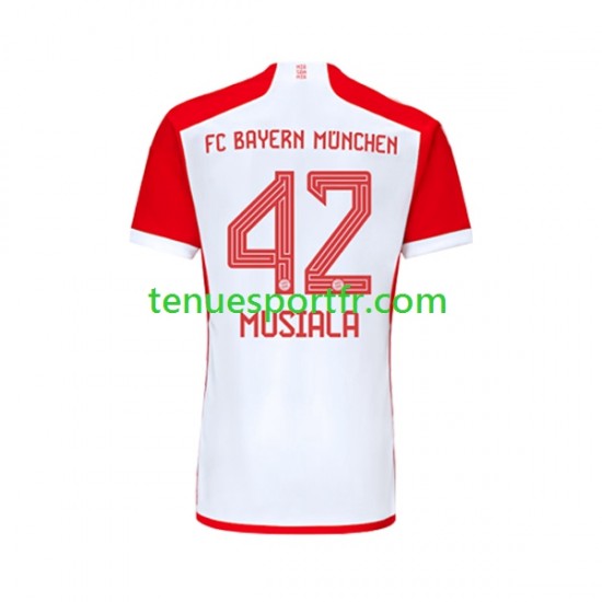 Homme Maillot Domicile Bayern Munich Jamal Musiala 42 2023-2024 à Manches Courtes