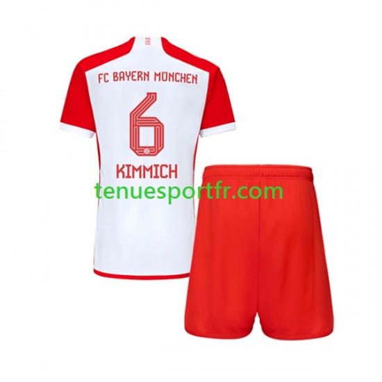 Kit Enfant Maillot Domicile Bayern Munich Joshua Kimmich 6 2023-2024 à Manches Courtes