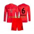 Kit Enfant Maillot Domicile Bayern Munich Joshua Kimmich 6 2024-2025 à Manches Longues