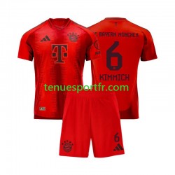Kit Enfant Maillot Domicile Bayern Munich Joshua Kimmich 6 2024-2025 Rouge à Manches Courtes