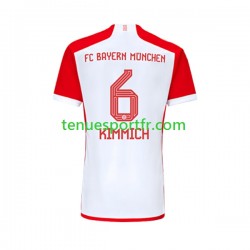 Homme Maillot Domicile Bayern Munich Joshua Kimmich 6 2023-2024 à Manches Courtes