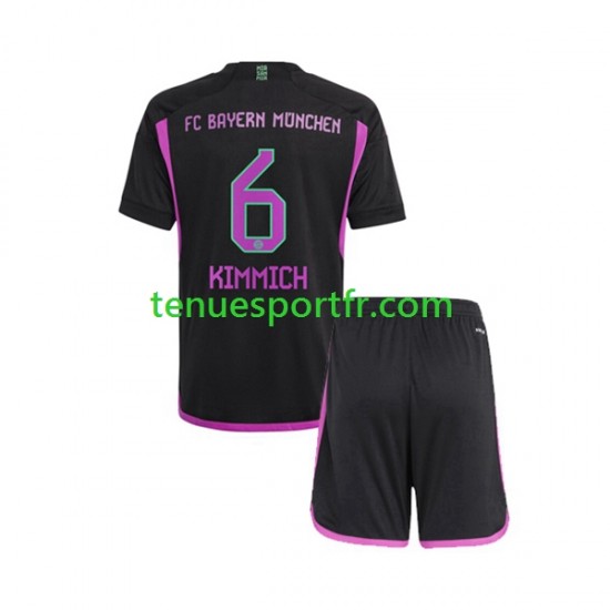 Kit Enfant Maillot Extérieur Bayern Munich Kimmich 6 2023-2024 à Manches Courtes