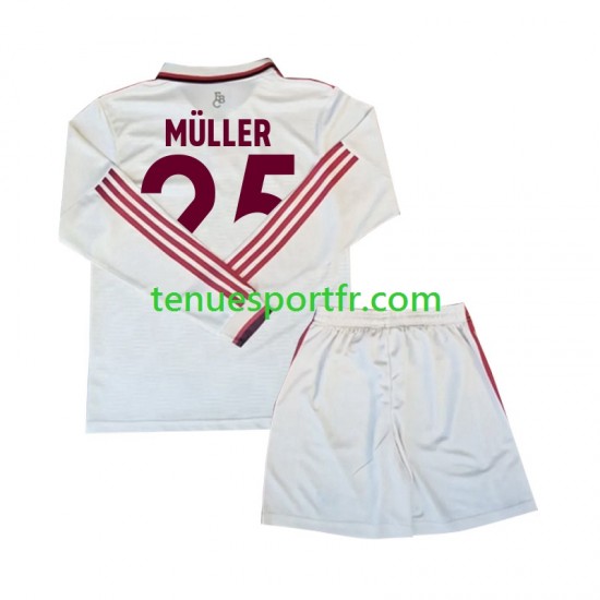 Kit Enfant Maillot Troisième Bayern Munich Muller 25 2024-2025 à Manches Longues