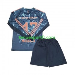 Kit Enfant Maillot Extérieur Bayern Munich Musiala 42 2024-2025 à Manches Longues