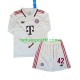 Kit Enfant Maillot Troisième Bayern Munich Musiala 42 2024-2025 à Manches Longues