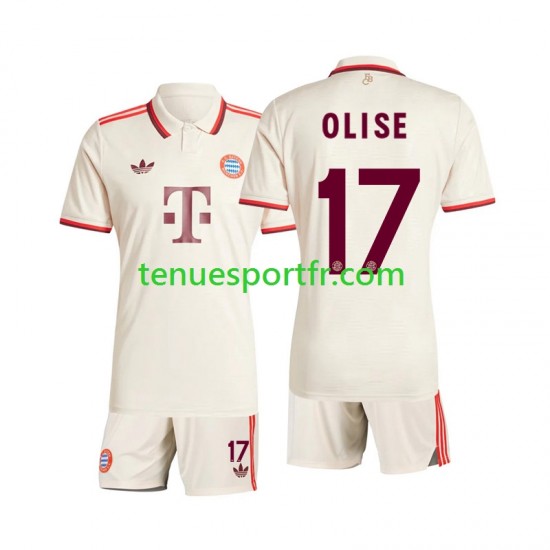 Kit Enfant Maillot Troisième Bayern Munich Olise 17 2024-2025 à Manches Courtes