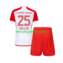 Kit Enfant Maillot Domicile Bayern Munich Thomas Muller 25 2023-2024 à Manches Courtes