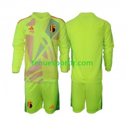 Kit Enfant Maillot Extérieur Belgique Gardien Euro 2024 à Manches Longues