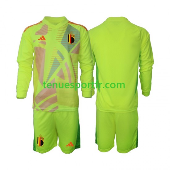 Kit Enfant Maillot Extérieur Belgique Gardien Euro 2024 à Manches Longues