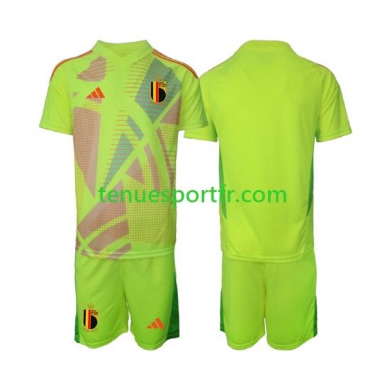Kit Enfant Maillot Extérieur Belgique Gardien Euro 2024 à Manches Courtes