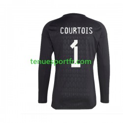 Homme Maillot Extérieur Belgique Gardien Courtois 1 2022 à Manches Longues