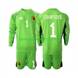 Kit Enfant Maillot Domicile Belgique Gardien Courtois 1 2021-2022 à Manches Longues