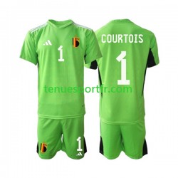 Kit Enfant Maillot Domicile Belgique Gardien Courtois 1 2021-2022 à Manches Courtes