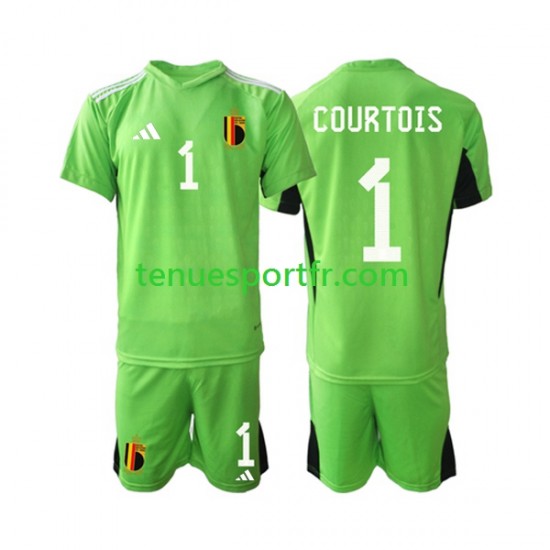 Kit Enfant Maillot Domicile Belgique Gardien Courtois 1 2021-2022 à Manches Courtes