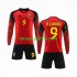 Kit Enfant Maillot Domicile Belgique R.LUKAKU 9 World Cup 2022 à Manches Longues