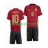Kit Enfant Maillot Domicile Belgique Romelu Lukaku 10 Euro 2024 à Manches Courtes