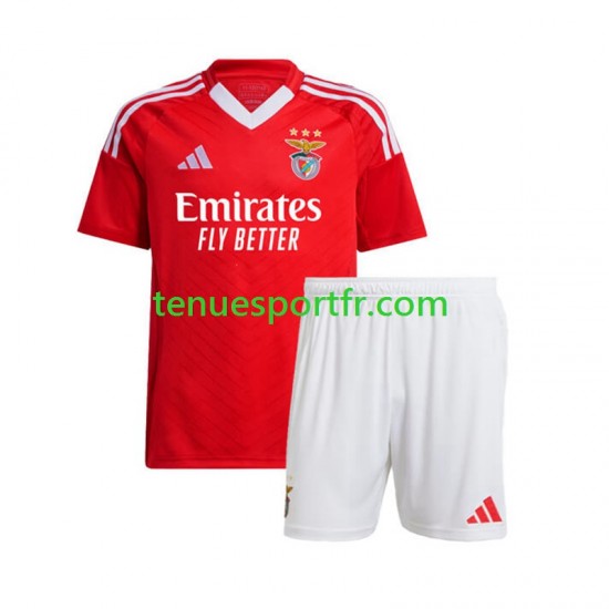 Kit Enfant Maillot Domicile Benfica 2024-2025 Rouge à Manches Courtes
