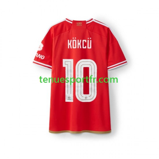 Homme Maillot Domicile Benfica Orkun Kokcu 10 2023-2024 à Manches Courtes