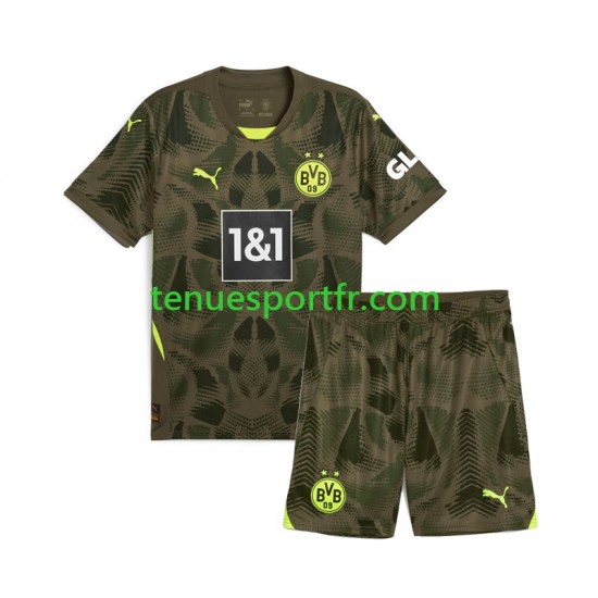 Kit Enfant Maillot Domicile Borussia Dortmund Gardien 2024-2025 à Manches Courtes